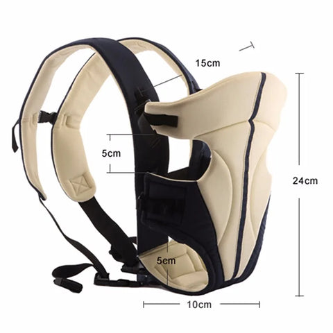 3-in-1 Baby Carrier Backpack Kangaroo-Style Pouch